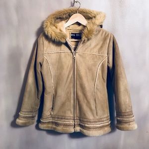 💙2/$20 Big Chill faux suede tan coat